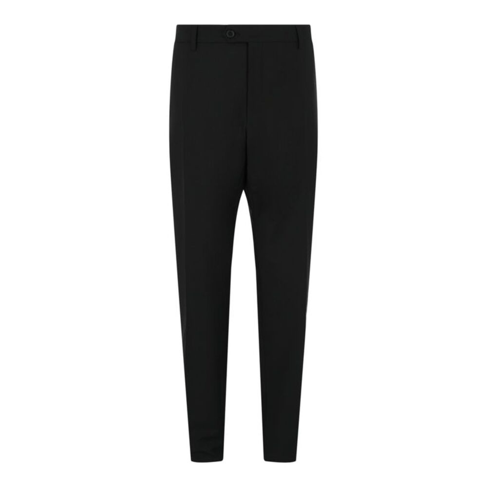 Ferragamo Straight Leg Trousers Black Mens